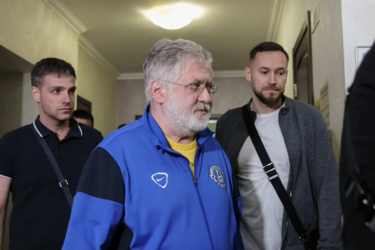 Oligarhul ucrainean Ihor Kolomoisky sosește pentru a participa la o ședință de judecată cu privire la arestarea sa preventivă la Tribunalul Districtual Shevchenkivskiy din Kiev, Ucraina, 2 septembrie 2023.