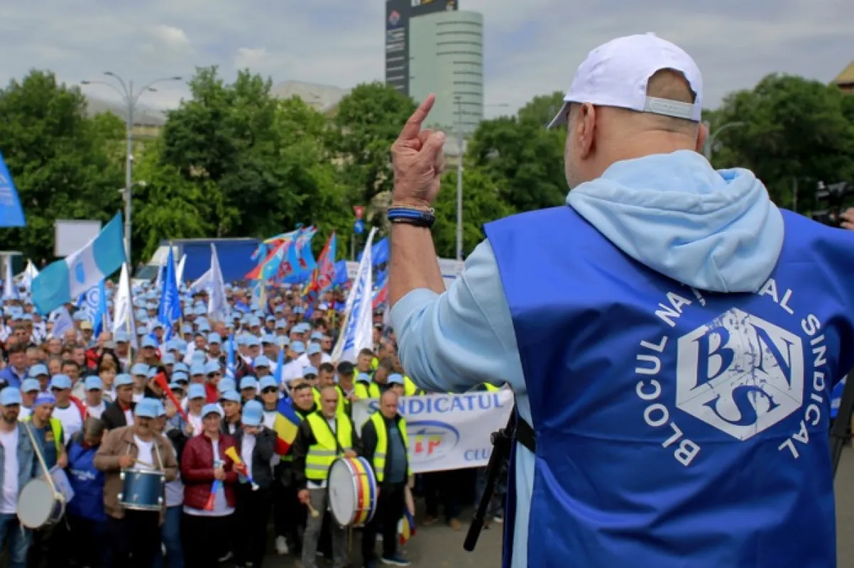 Proteste sindicale la București din cauza impozitării mari a forței de muncă