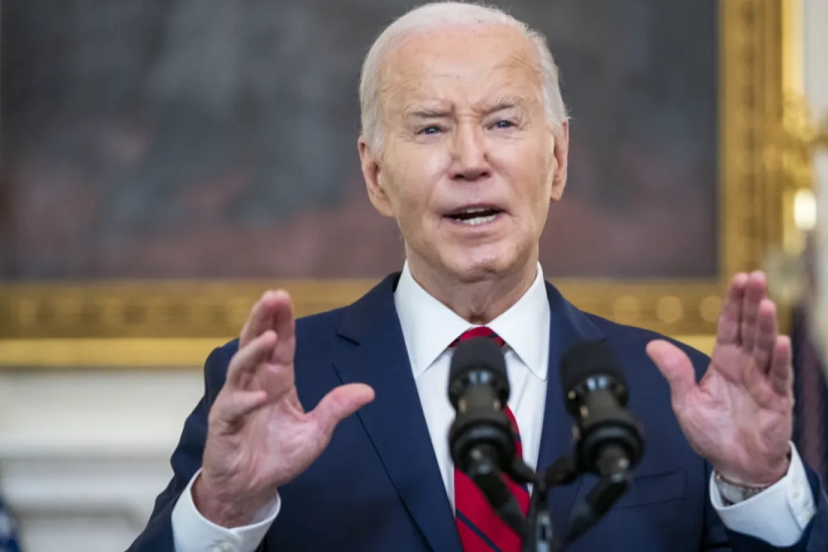 Președintele american Joe Biden la Casa Albă din Washington, DC, SUA, 24 aprilie 2024.