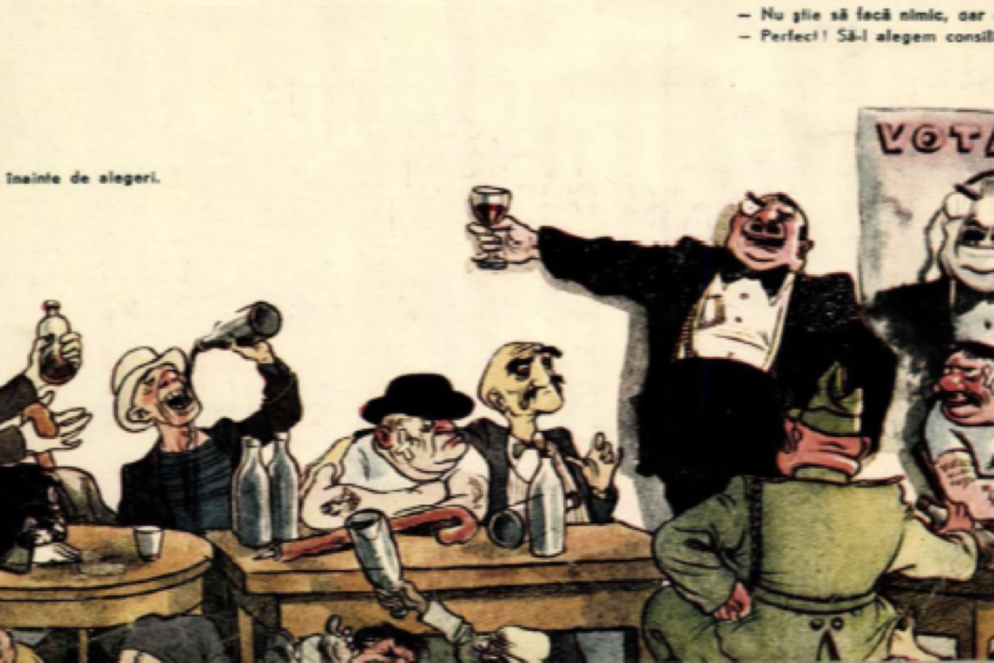 Cum se furau alegerile în trecut? Frauda și violența politică reflectate în caricatura românească