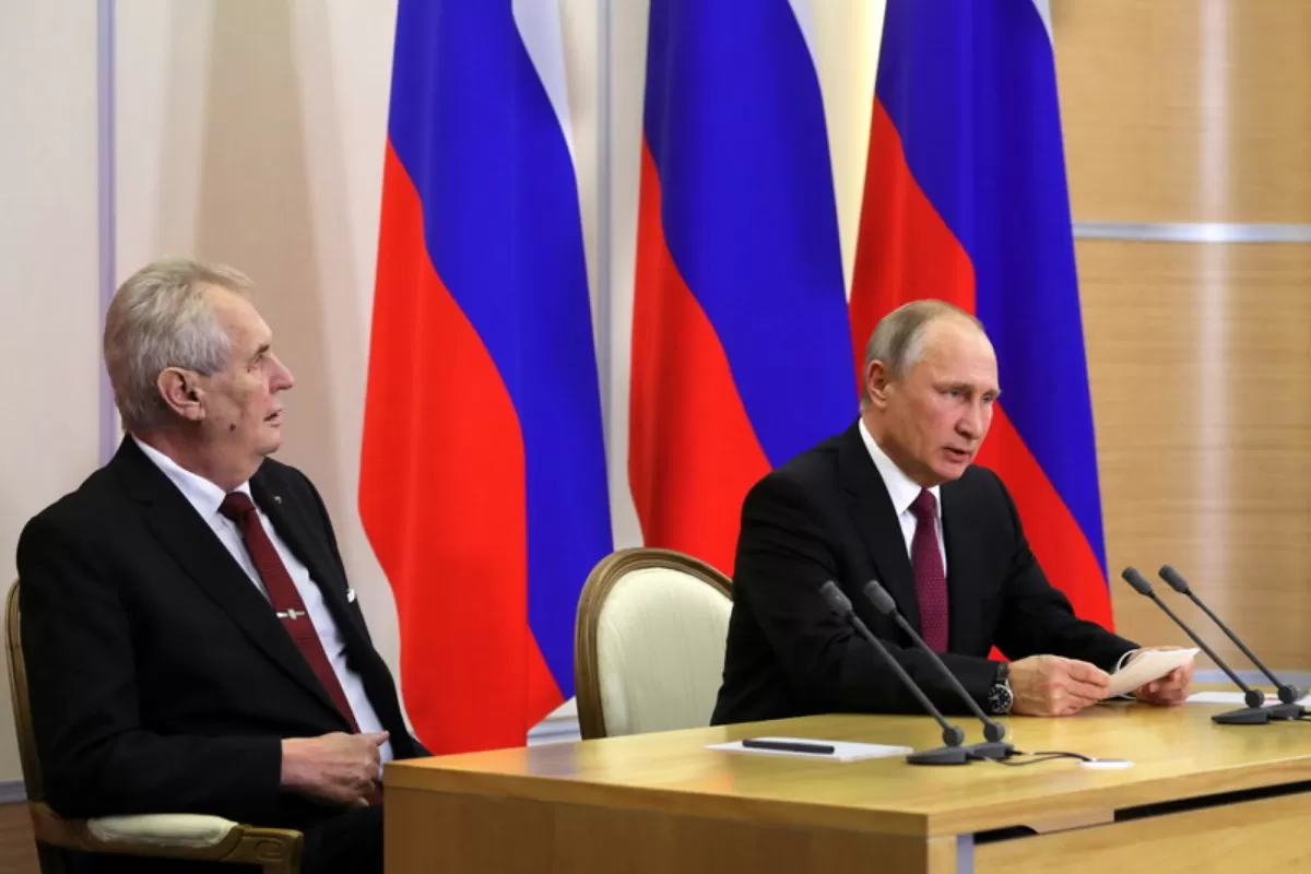 Decizia Rusiei de a plasa Cehia pe lista țărilor numite neprietene e o prostie – a afirmat președintele ceh, Milos Zeman