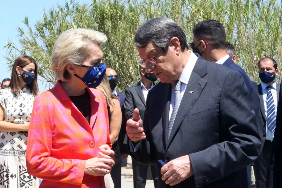 Președinta Comisiei Europene, Ursula von der Leyen, a reafirmat că Bruxellesul nu va accepta niciodată soluția a două state în Cipru