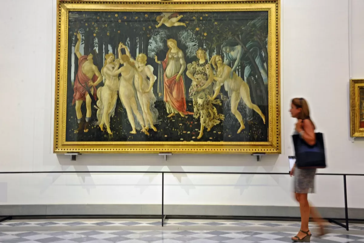 Protest ecologist la un celebru muzeu din Florența