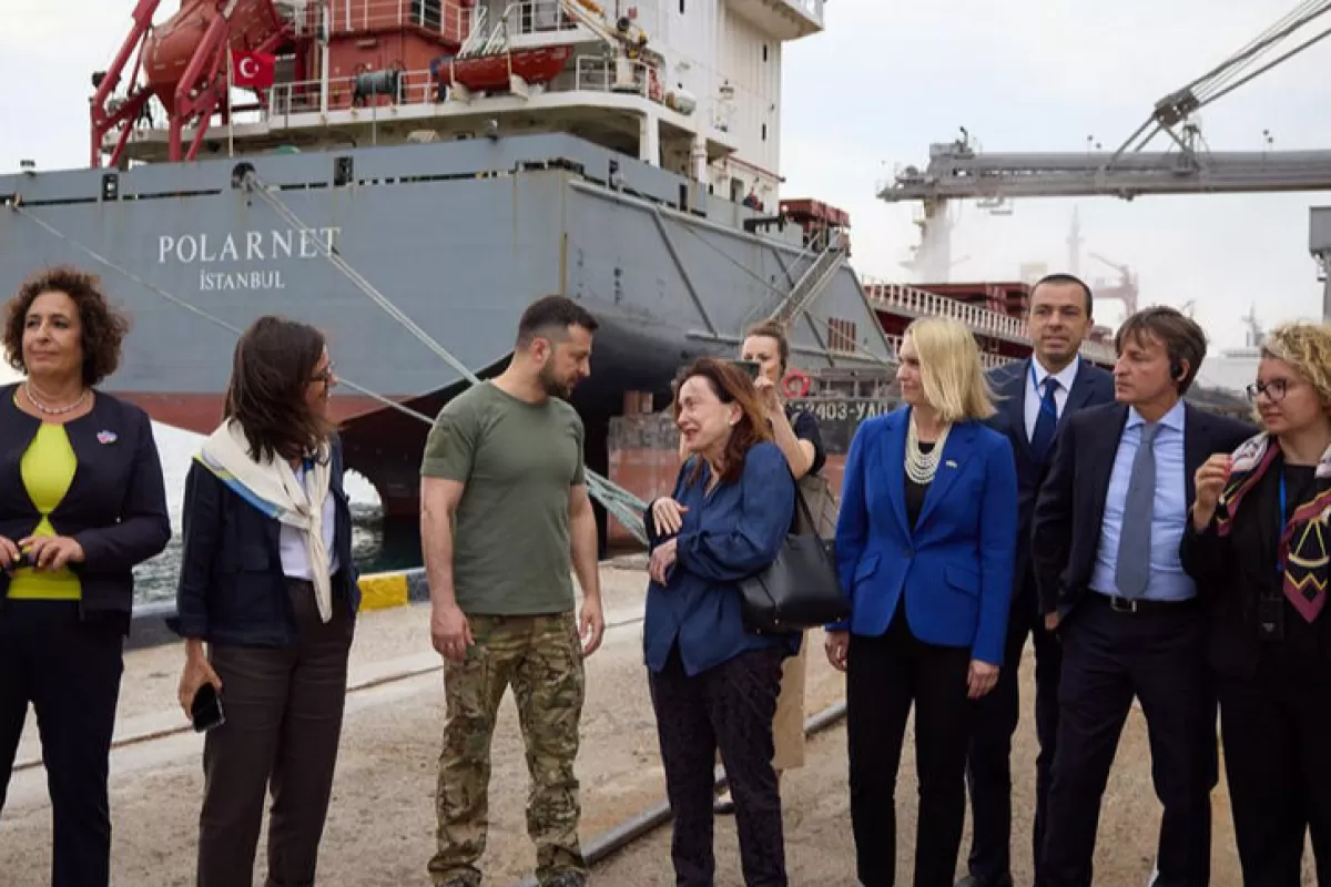 RĂZBOI ÎN UCRAINA: Prima navă cu cereale ucrainene este gata de plecare