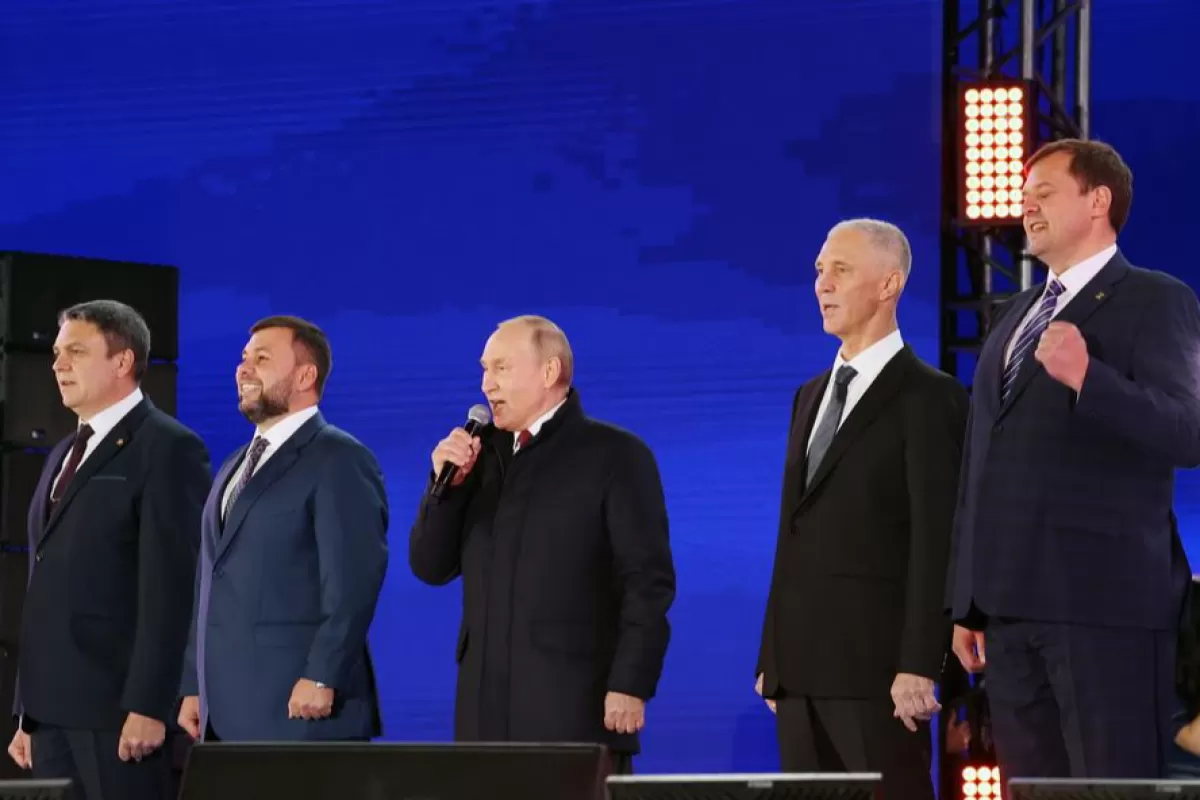 RĂZBOI ÎN UCRAINA: Președintele rus, Vladimir Putin, a semnat legea de anexare a celor patru regiuni ucrainene ocupate