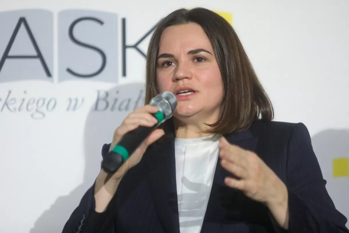 RĂZBOI ÎN UCRAINA: Lidera opoziţiei din Belarus, Svetlana Tihanovskaia, reafirmă că majoritatea populaţiei din ţara sa nu-şi doreşte implicarea în conflict