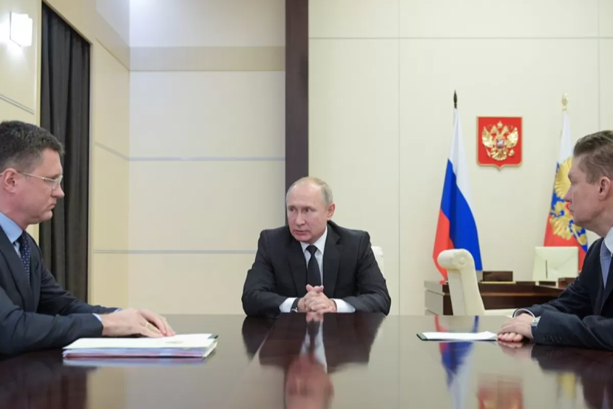 Președintele rus, Vladimir Putin, acuză Occidentul că „împiedică dezvoltarea” concernului Gazprom