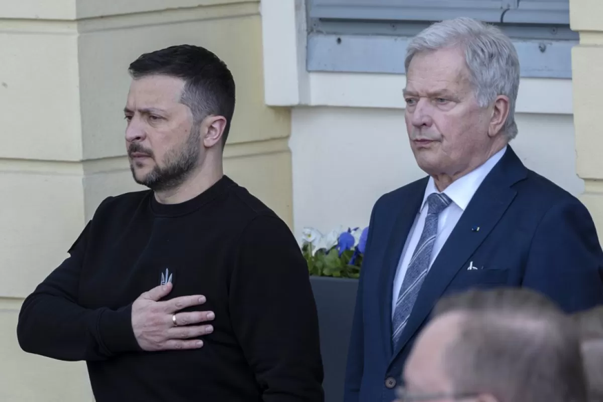 Președintele ucrainean, Volodimir Zelenski - vizită surpriză în Finlanda