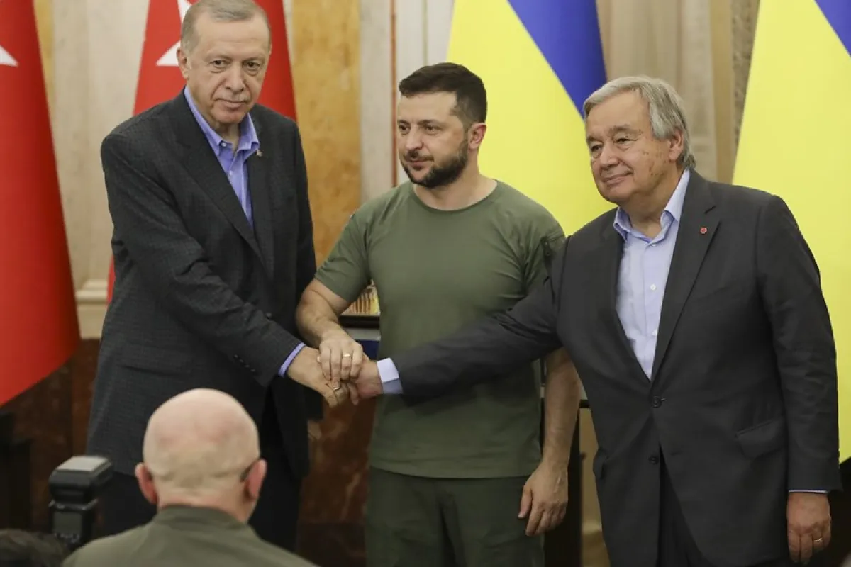 Summit ucraineano-turc pe tema acordului de transport al cerealelor prin Marea Neagră