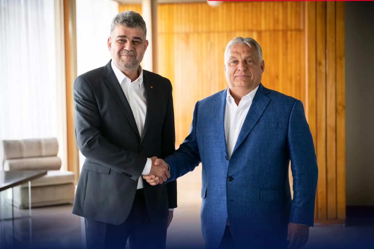 Marcel Ciolacu și Viktor Orbán, întâlnire la București