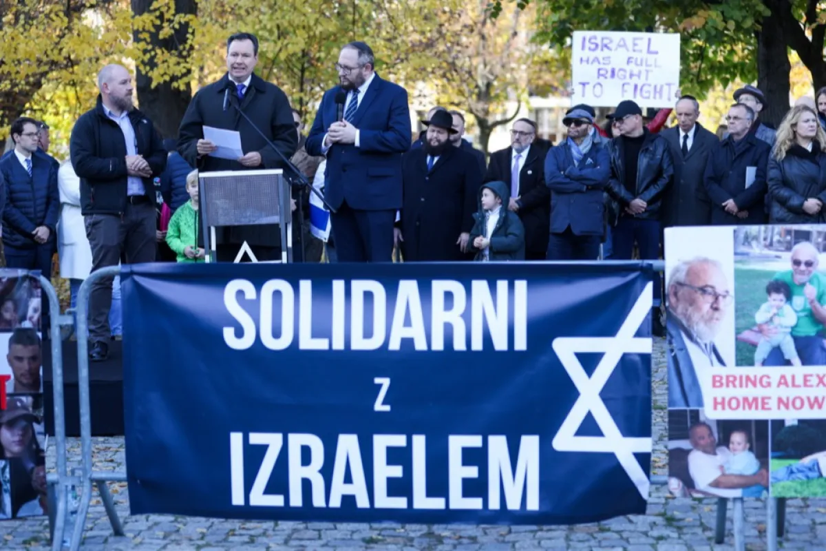 Miting de solidaritate cu ostaticii israelieni din Gaza