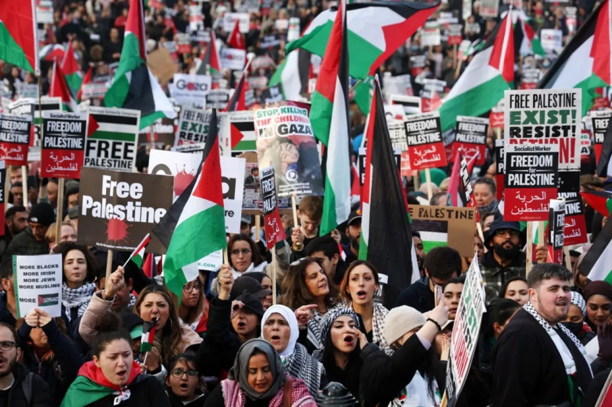 Miting pro-Palestina în București