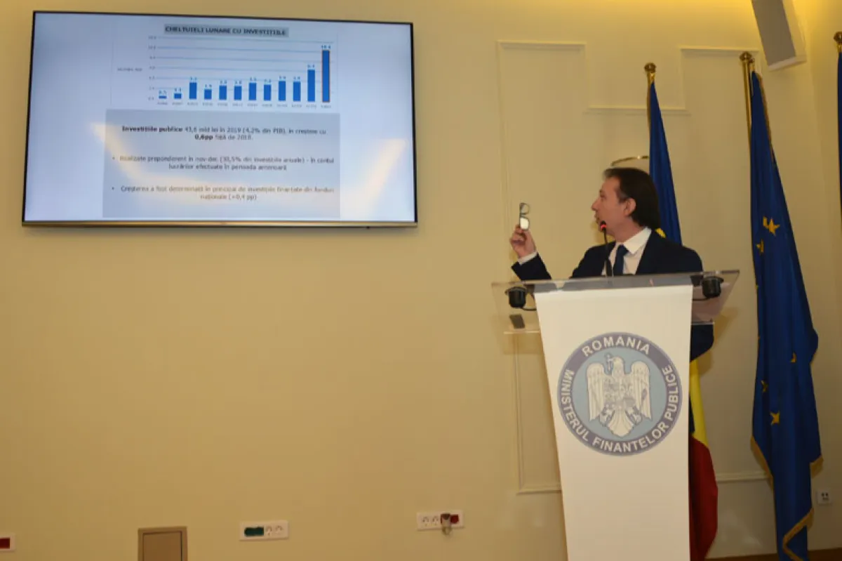 Deficitul bugetar al României, aproape de 4%