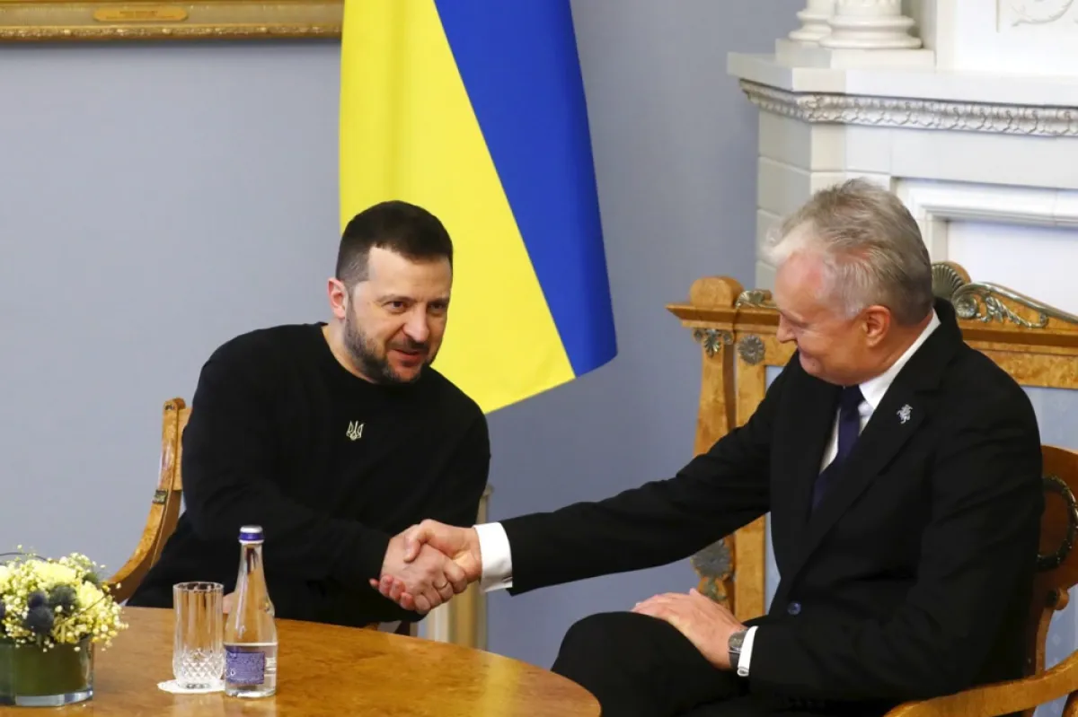 Președintele ucrainean, Volodimir Zelenski, face un turneu în țările baltice