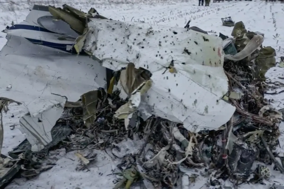 Urmările prăbușirii avionului Iliușin IL-76 în regiunea Belgorod din Rusia