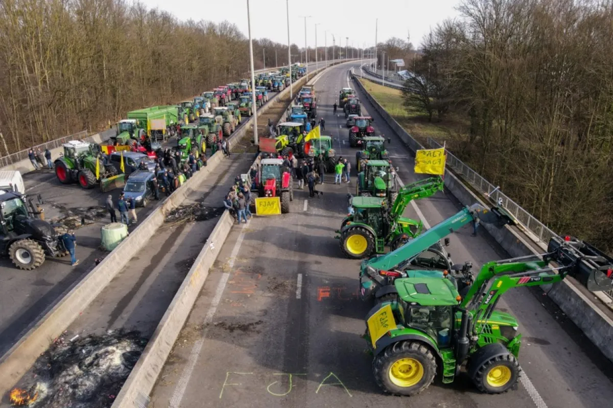Fermierii din Belgia s-au alăturat protestelor colegilor francezi