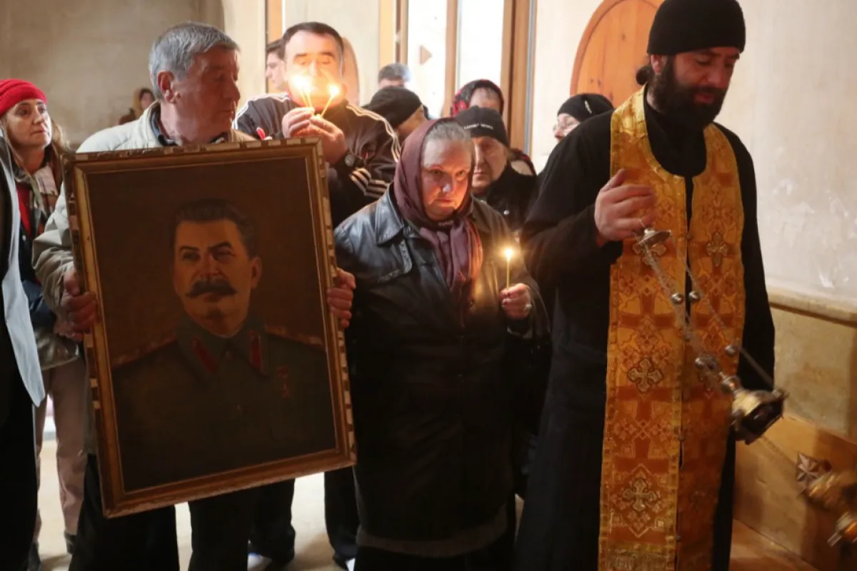 Pro-rușii din Georgia, țară candidată la UE, încearcă sa spele imaginea lui Stalin