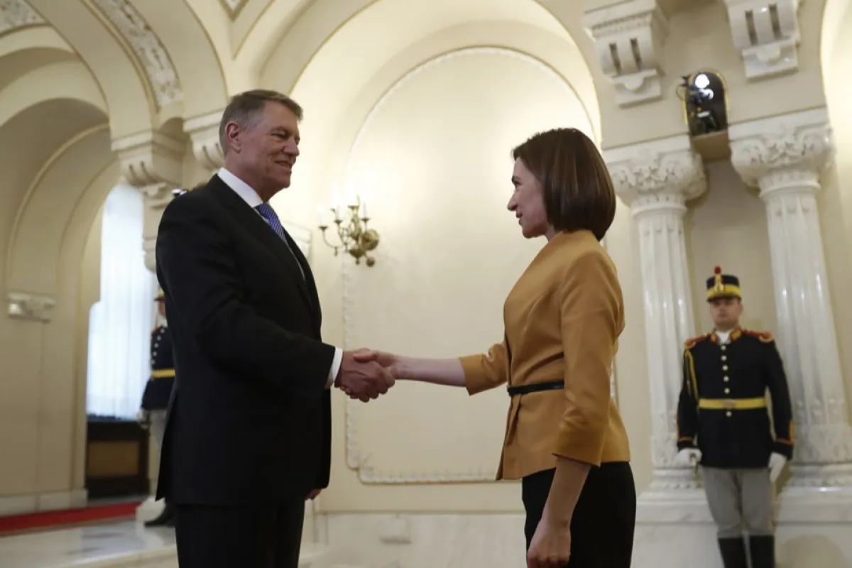Întâlnire Klaus Iohannis - Maia Sandu