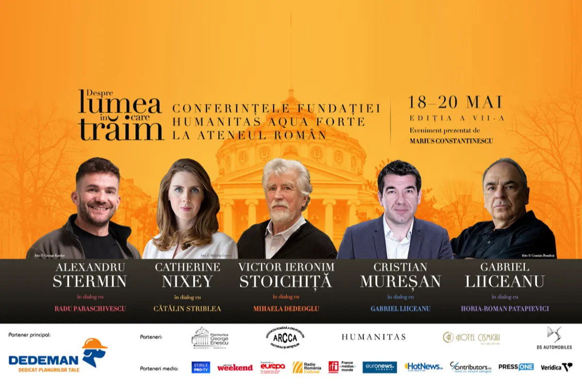 A șaptea ediție a conferințelor „Despre lumea în care trăim” va avea loc în perioada 18-20 mai la Ateneul Român