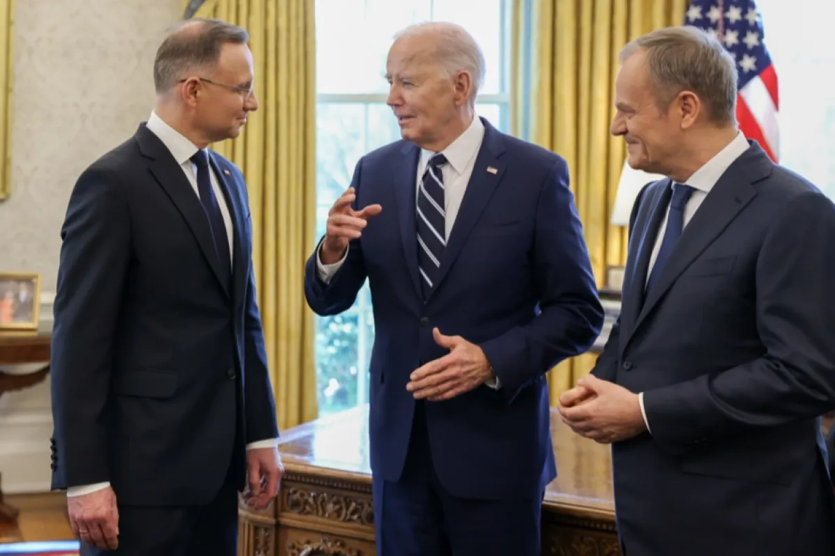 Președintele polonez Duda și premierul Tusk se întâlnesc cu președintele Biden la Casa Albă